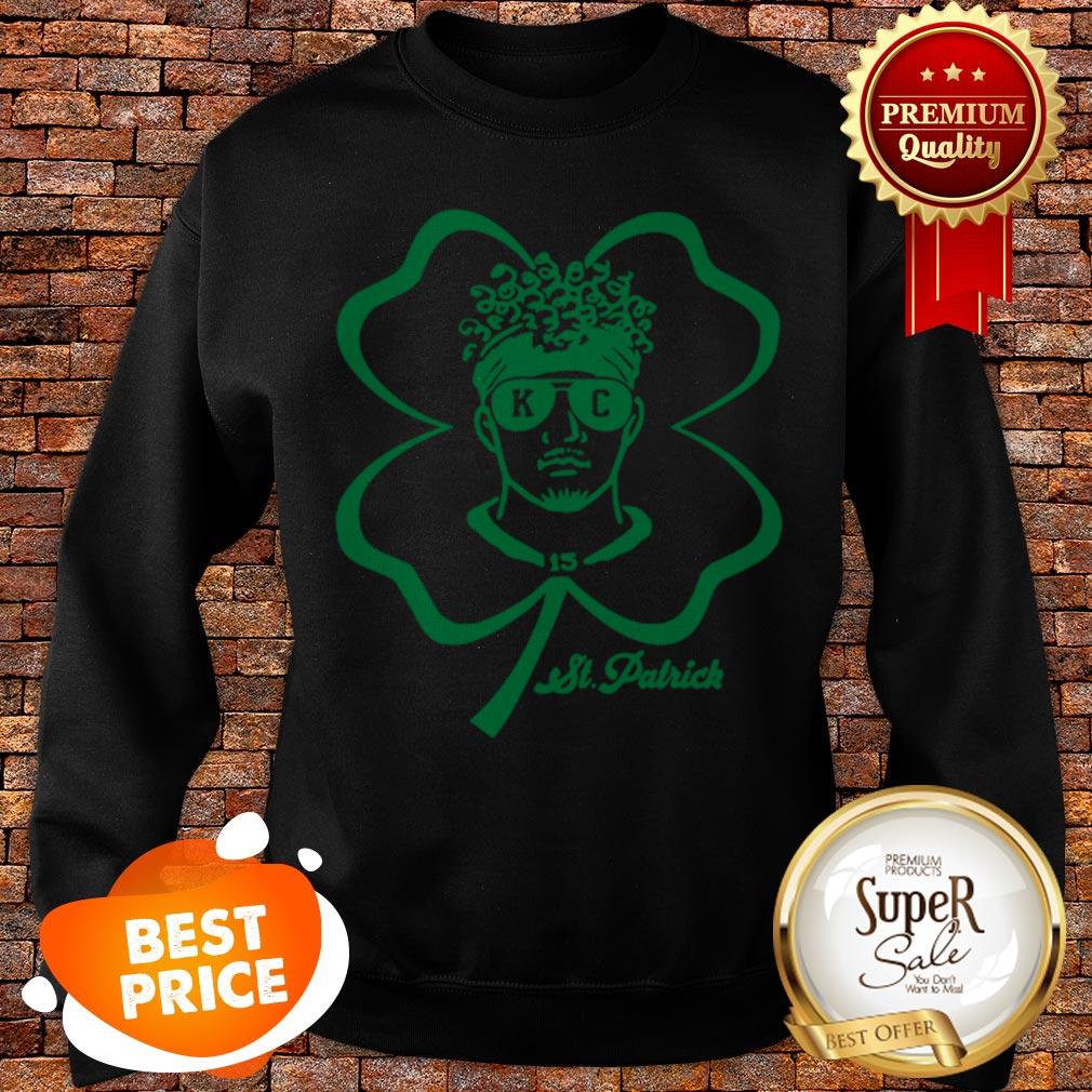 Nice Patrick Mahomes St. Patrick’s Day Kansas City Chiefs Shirt - Image 4
