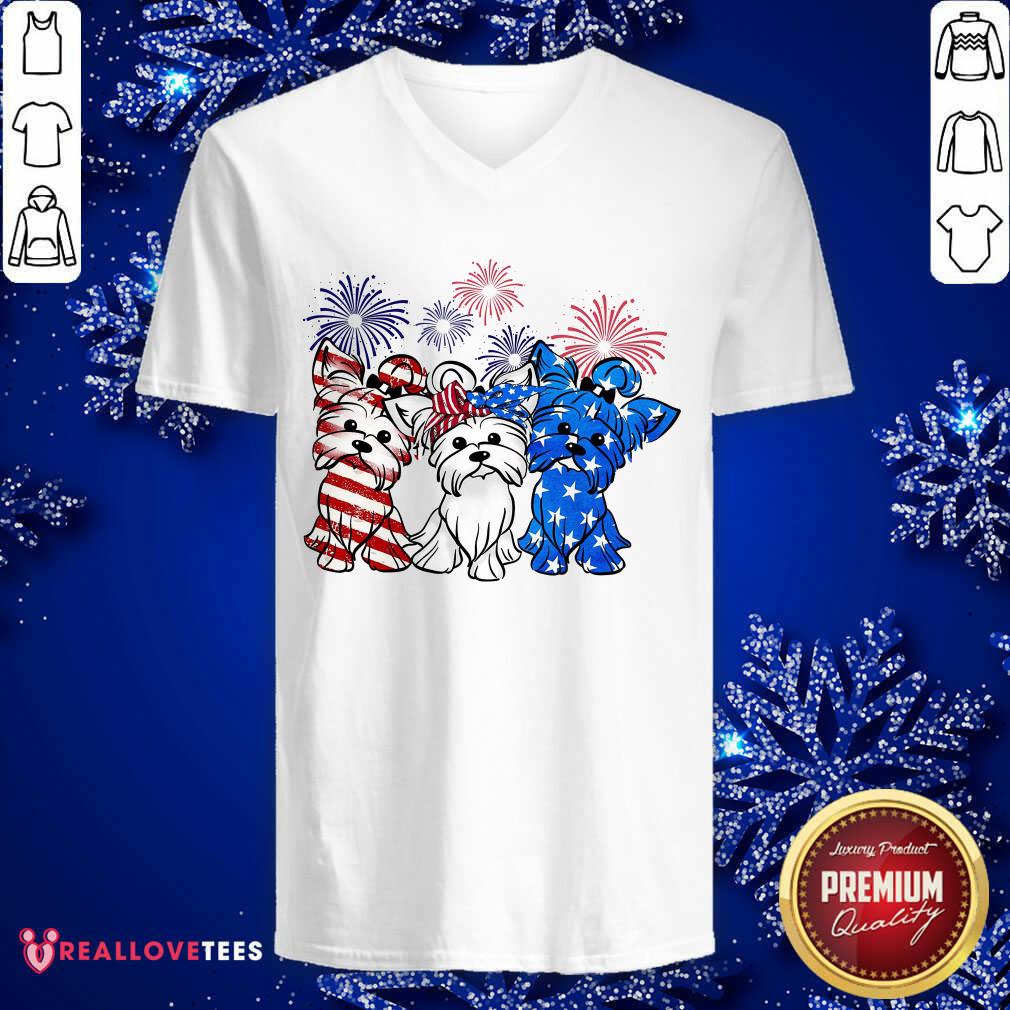 Pomeranian Dog USA Flag 4th Of July Shirt - Image 3