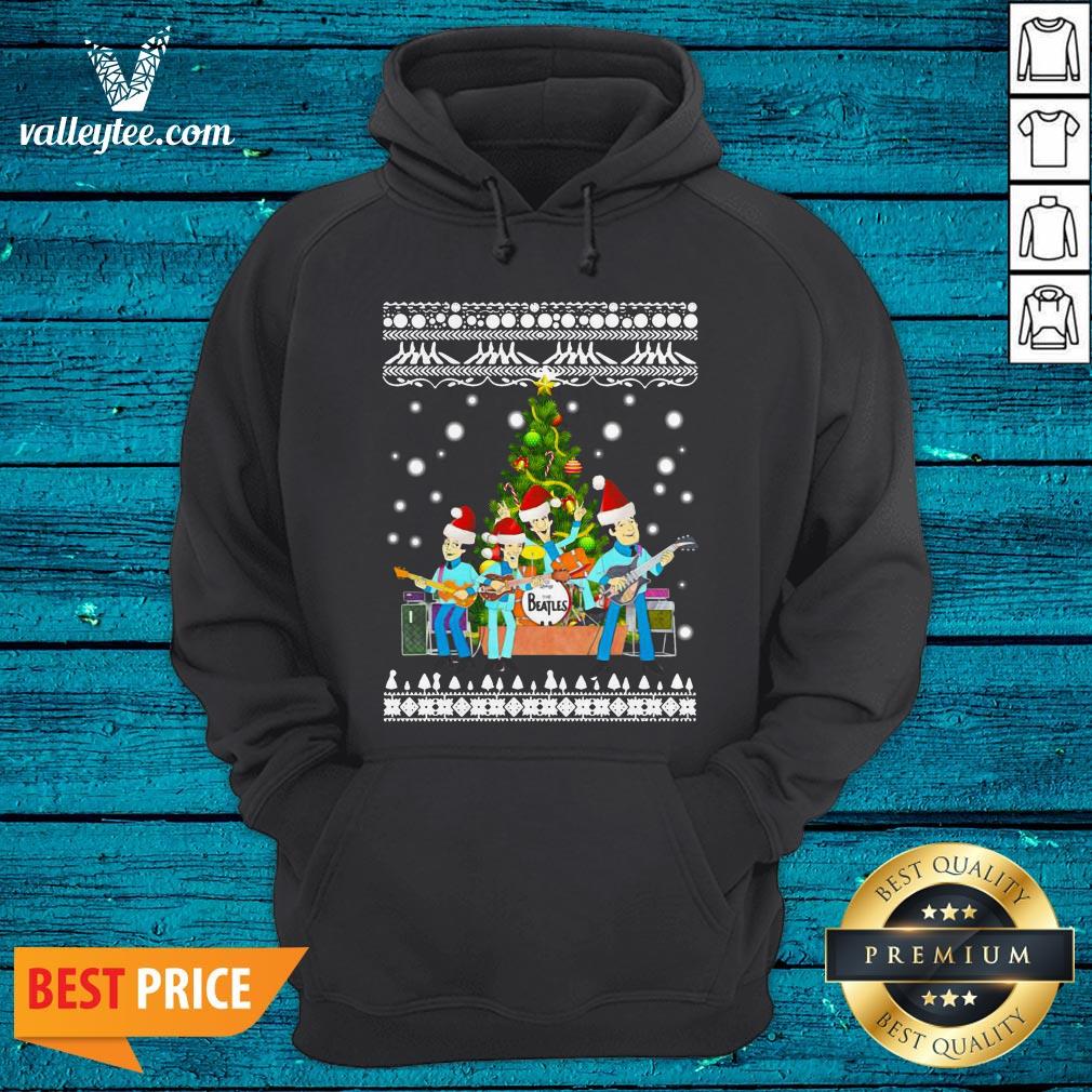 The Beatles Christmas Tree Ugly Christmas Shirt - Image 3