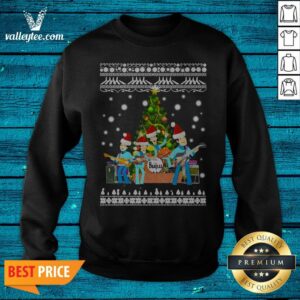Alternative view of The Beatles Christmas Tree Ugly Christmas Shirt