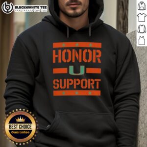 Alternative view of Official Miami Hurricanes Honor Support T-Shirt