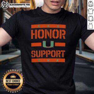 Official Miami Hurricanes Honor Support T-Shirt