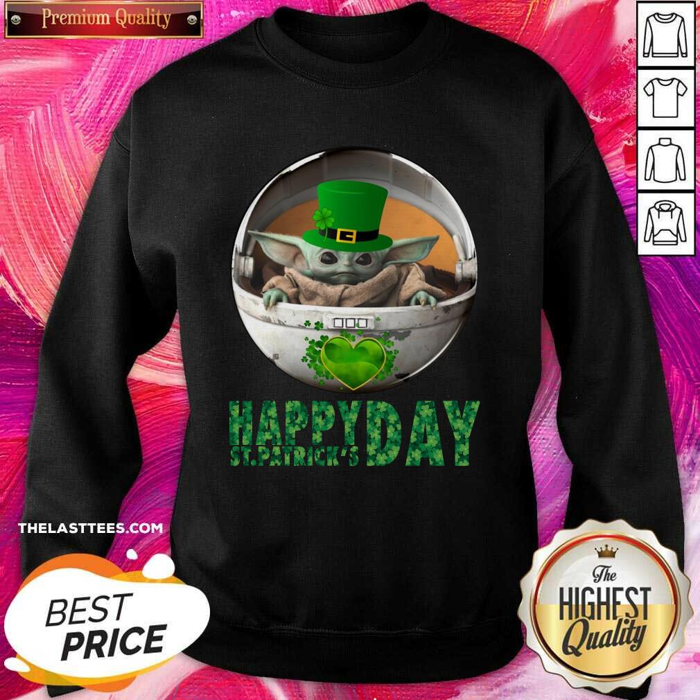 Pretty Baby Yoda Happy St Patricks Days Shirt - Image 4