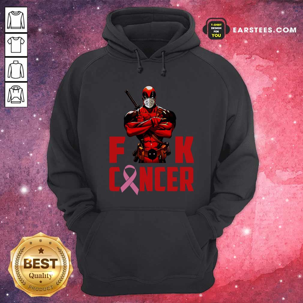 Happy Deadpool Fuck Cancer Shirt - Image 2