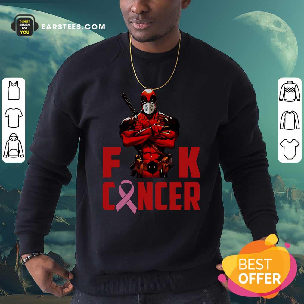 Happy Deadpool Fuck Cancer Shirt - Image 4