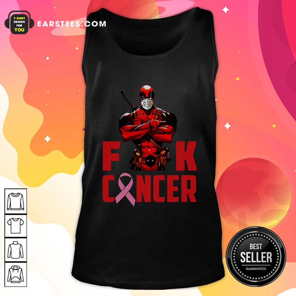 Happy Deadpool Fuck Cancer Shirt - Image 5
