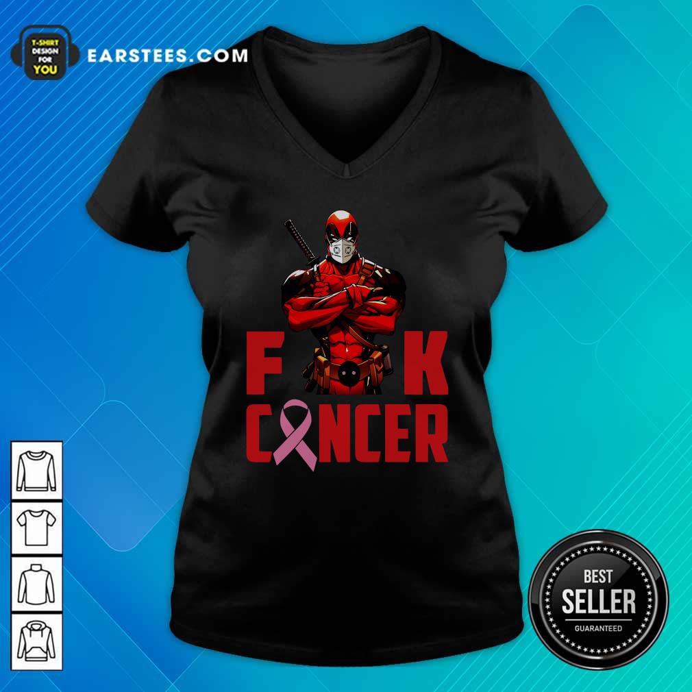 Happy Deadpool Fuck Cancer Shirt - Image 3