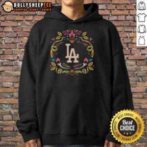 Alternative view of Pretty Los Angeles Dodgers Día De Los Muertos MLB Celebration T-Shirt