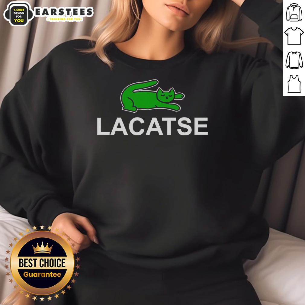 Good Lacatse Cat Logo Parody T-Shirt - Image 5