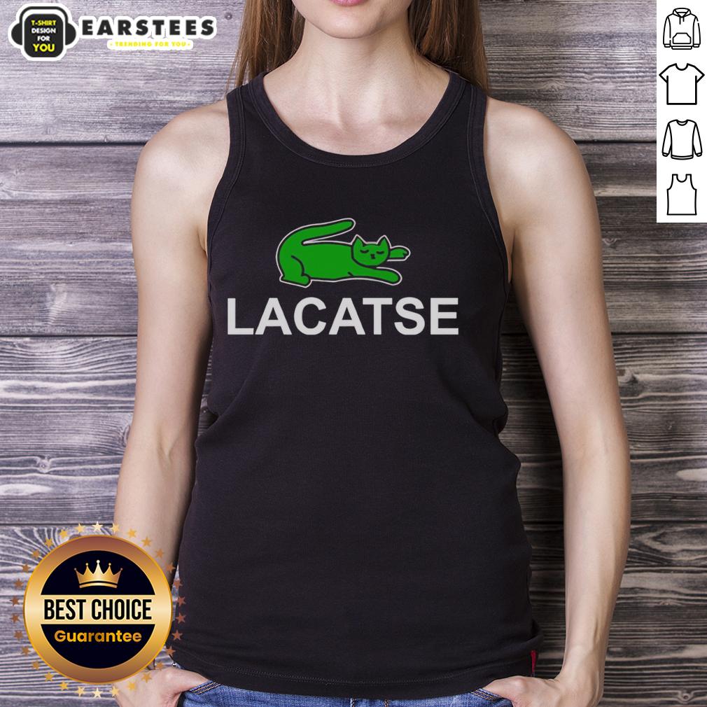 Good Lacatse Cat Logo Parody T-Shirt - Image 4