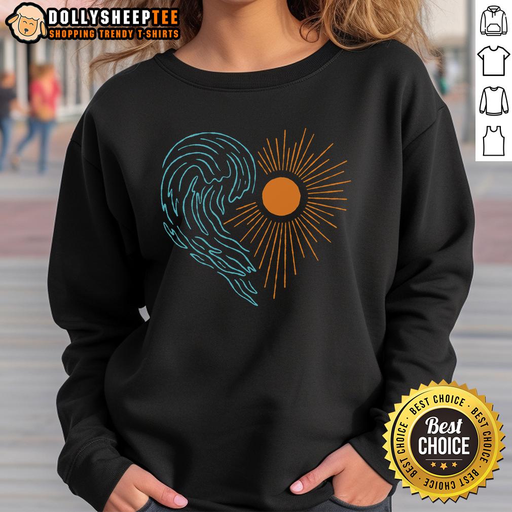 Nice Ocean Heart T-Shirt - Image 5