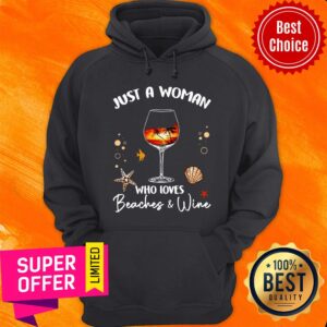 Alternative view of Awesome Just A Woman Who Loves Beaches And Wine Shirt