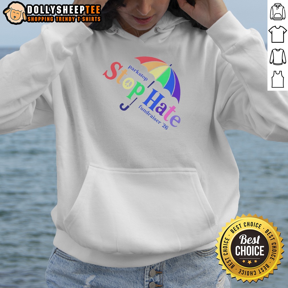 Nice Parkstop Stop Hate Fundraiser 26 Pride Rainbow Shirt - Image 2