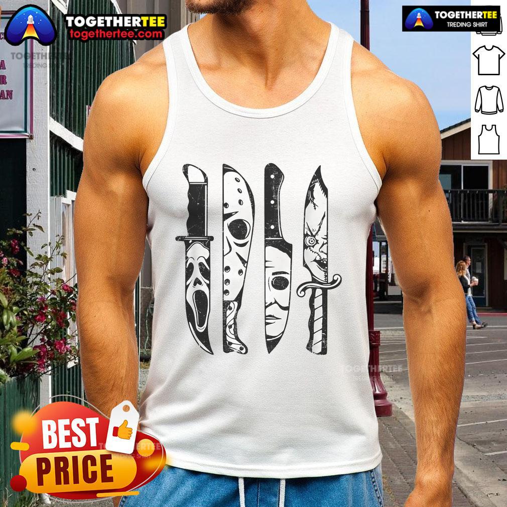 Top Scary Horror Movies Halloween Costume T-Shirt - Image 4