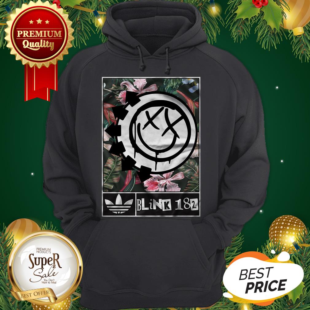 Official Adidas Blink 182 Floral Shirt - Image 5