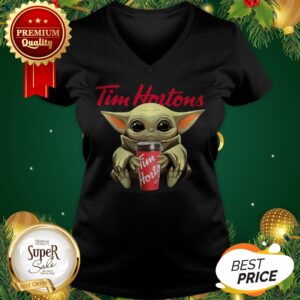 Alternative view of Official Baby Yoda Hug Tim Hortons Shirt