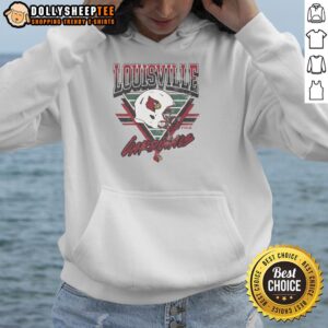 Alternative view of Funny Louisville Cardinals Triangle Vintage T-Shirt