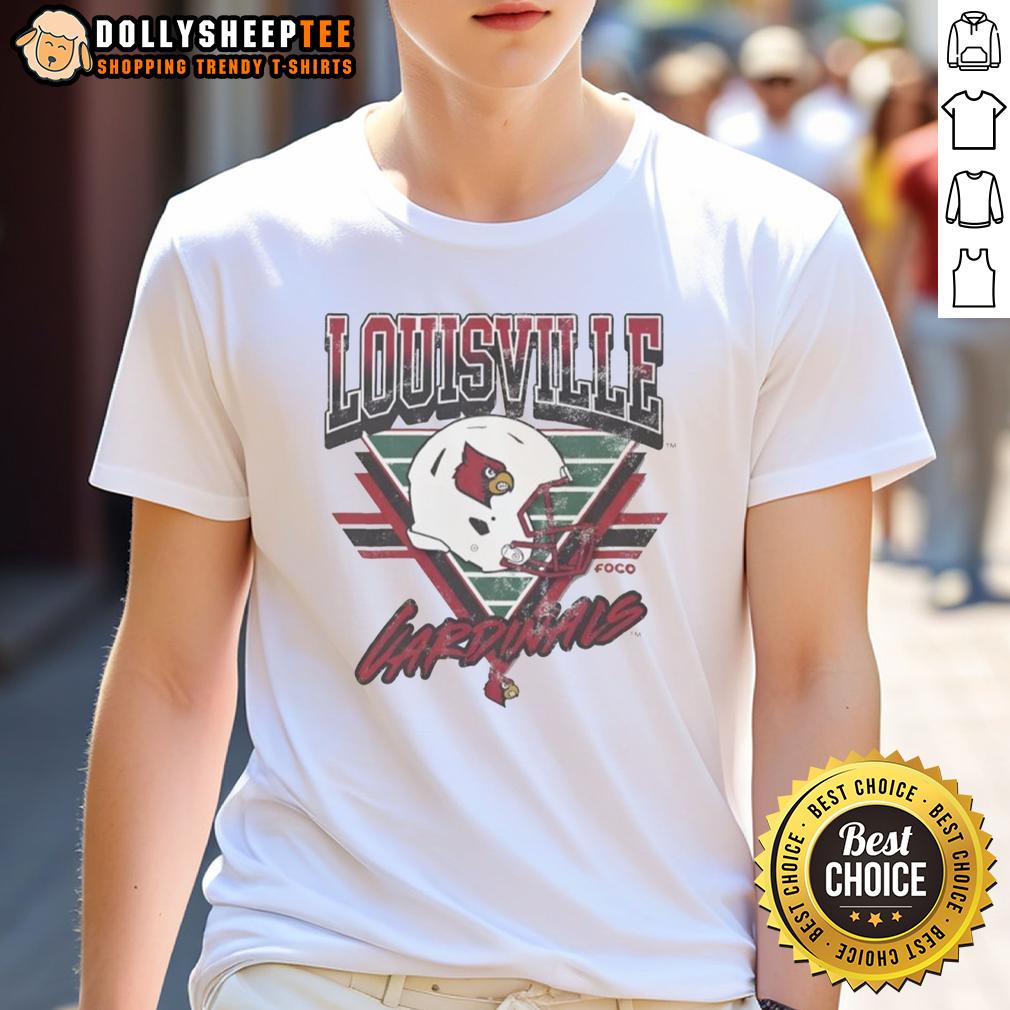 Funny Louisville Cardinals Triangle Vintage T-Shirt