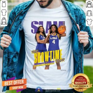 SLAM Cover Angel Reese Flau'jae Johnson The Showtime Tour T-shirt