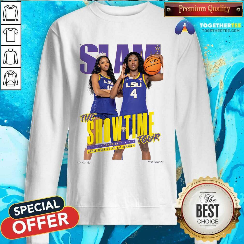SLAM Cover Angel Reese Flau'jae Johnson The Showtime Tour T-shirt - Image 4