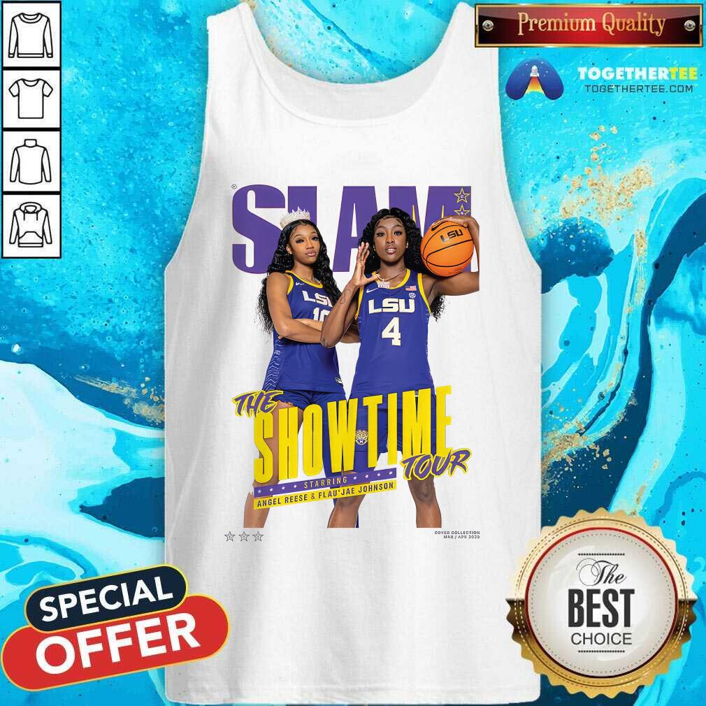 SLAM Cover Angel Reese Flau'jae Johnson The Showtime Tour T-shirt - Image 3