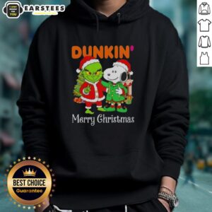 Alternative view of Awesome Dunkin' Donuts X Grinch And Snoopy Merry Christmas T-Shirt