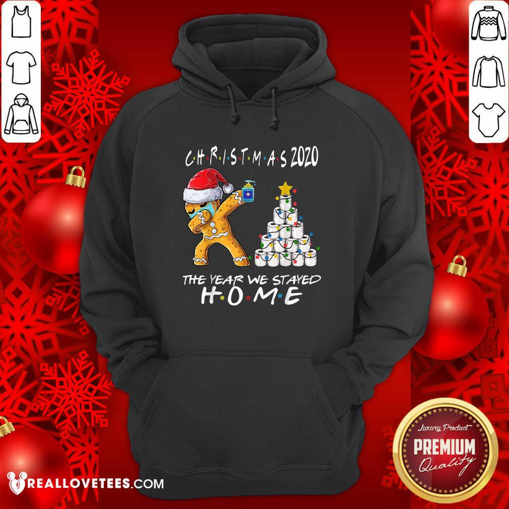 Vip Christmas 2020 The Year We Stayed Quarantine Gingerbread Wear Mask Toilet Paper Tree Shirt - Image 4