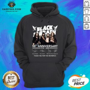 Alternative view of Awesome Black Sabbath 50th Anniversary 1970 2020 Thank You For The Memories Signatures Shirt