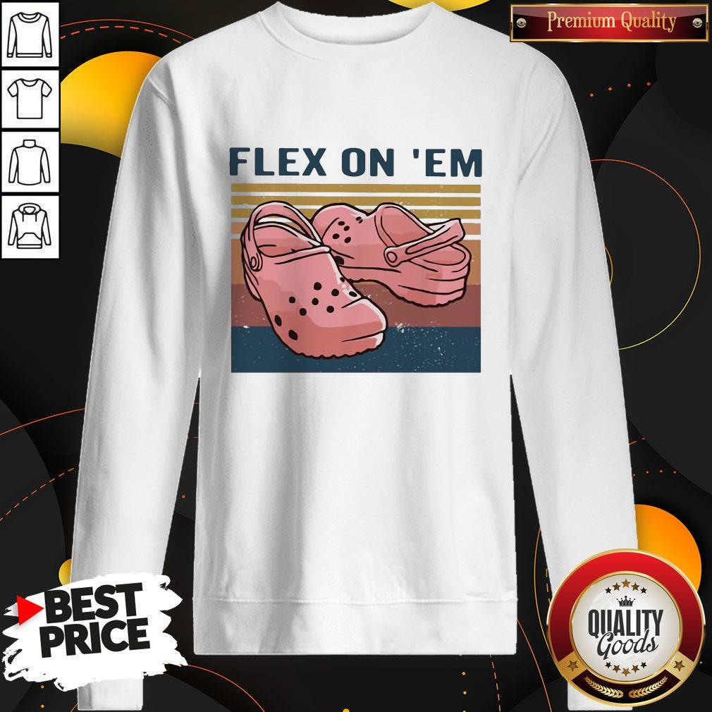 Top Croc Flex On Em Vintage Shirt - Image 5