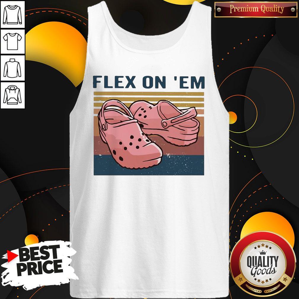 Top Croc Flex On Em Vintage Shirt - Image 2