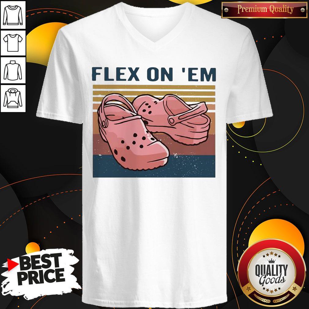 Top Croc Flex On Em Vintage Shirt - Image 3