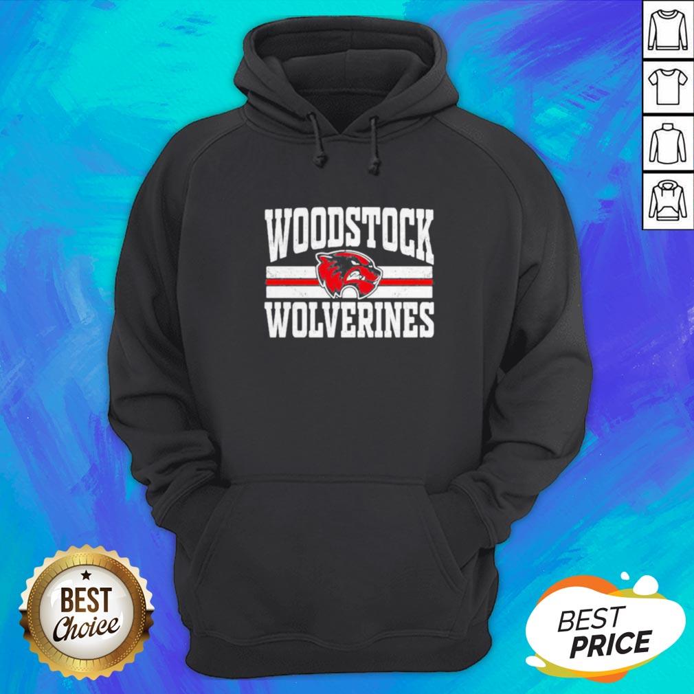 Top Woodstock High School Wolverines Logo Shirt - Image 2