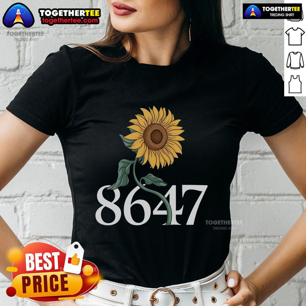 Pretty 8647 Sun Flower 86 47 Floral T-Shirt - Image 3