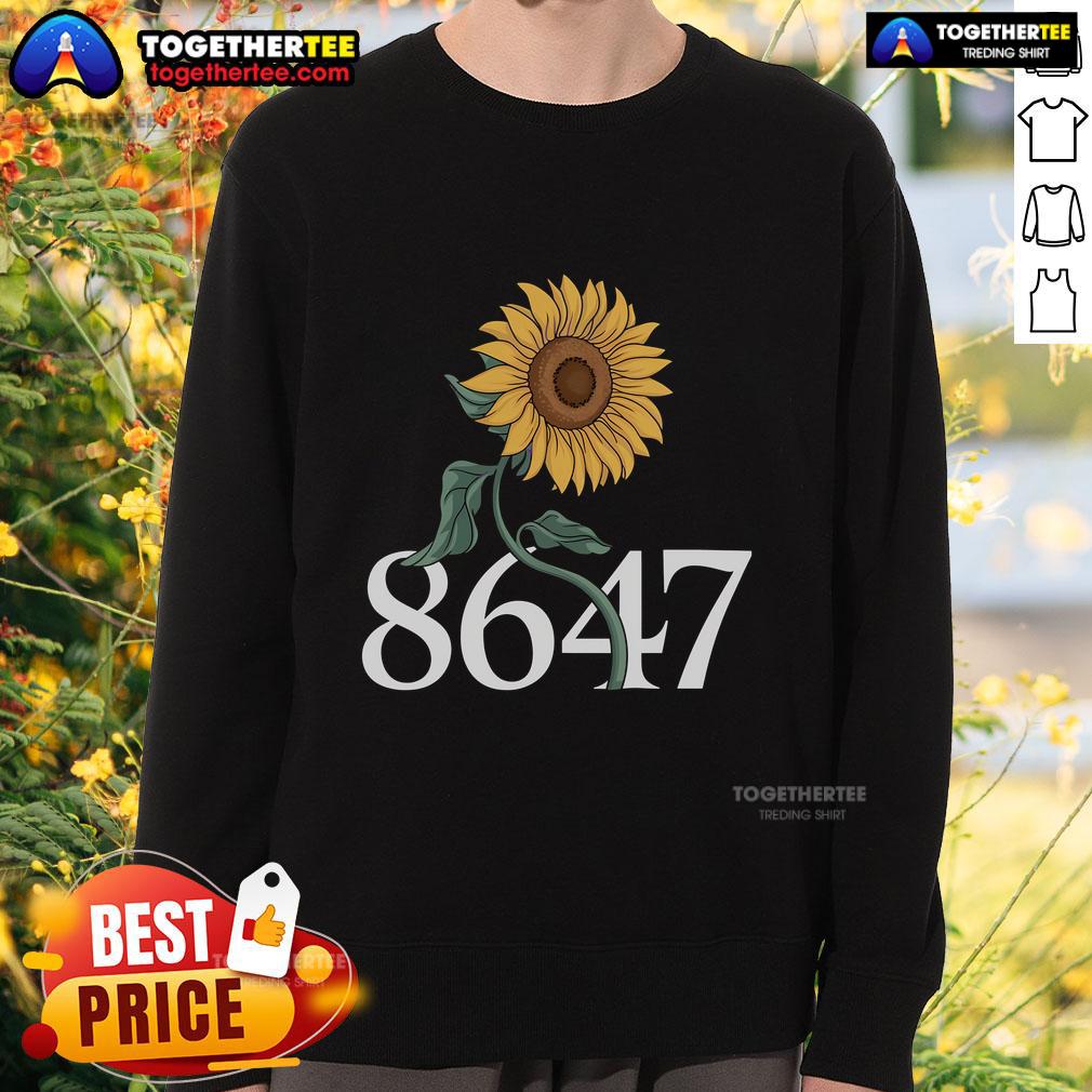 Pretty 8647 Sun Flower 86 47 Floral T-Shirt - Image 5