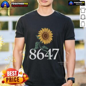 Pretty 8647 Sun Flower 86 47 Floral T-Shirt
