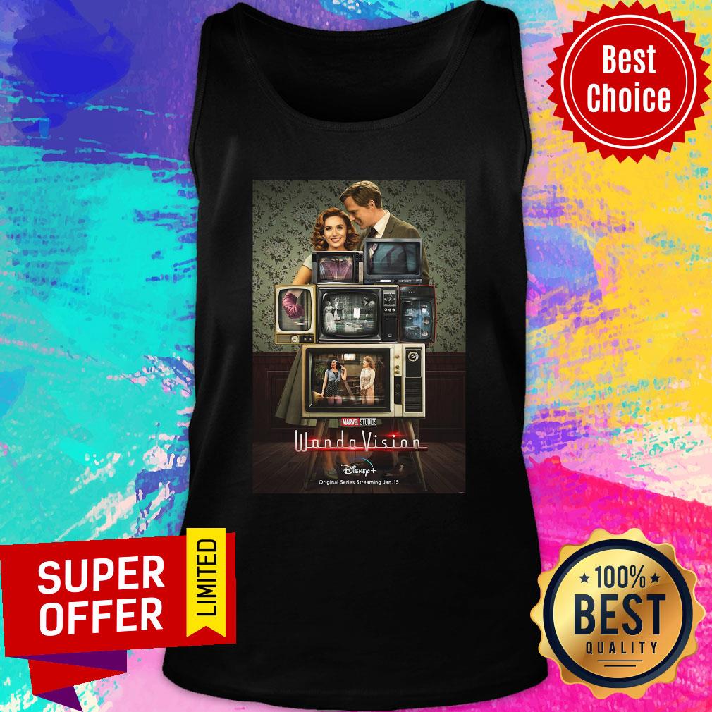 Nice Marvel WandaVision Through The Years Poster Shirt - Image 4