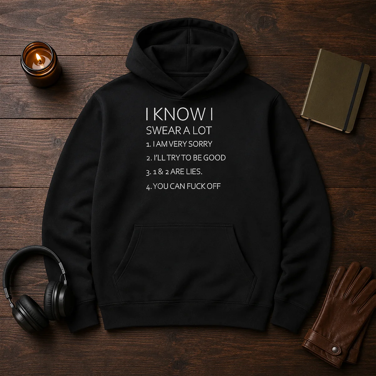 Official I Know I Swear A Lot I Am Very Sorry I'Ll Try To Be Good 1 And 2 Are Lies You Can Fck Off Shirt - Image 5