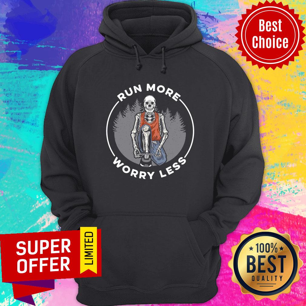 Official Skull Run More Worry Less Shirt