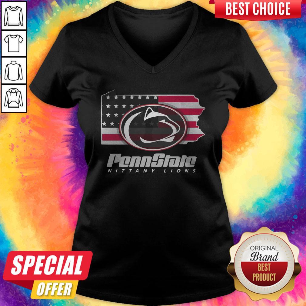 Penn State Nittany Lions American Flag Shirt - Image 3