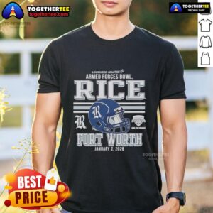 Hot Rice Owls Football 2026 Armed Forces Bowl Fort Worth Helmet T-Shirt