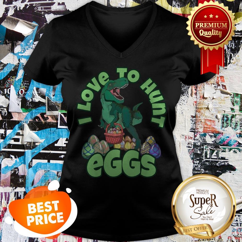 Nice Happy Easter Dinosaur Dino Eggs TRex Hunter Shirt - Image 5