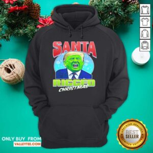 Alternative view of Happy Santa Ricced Christmas Donald Trump Election Shirt