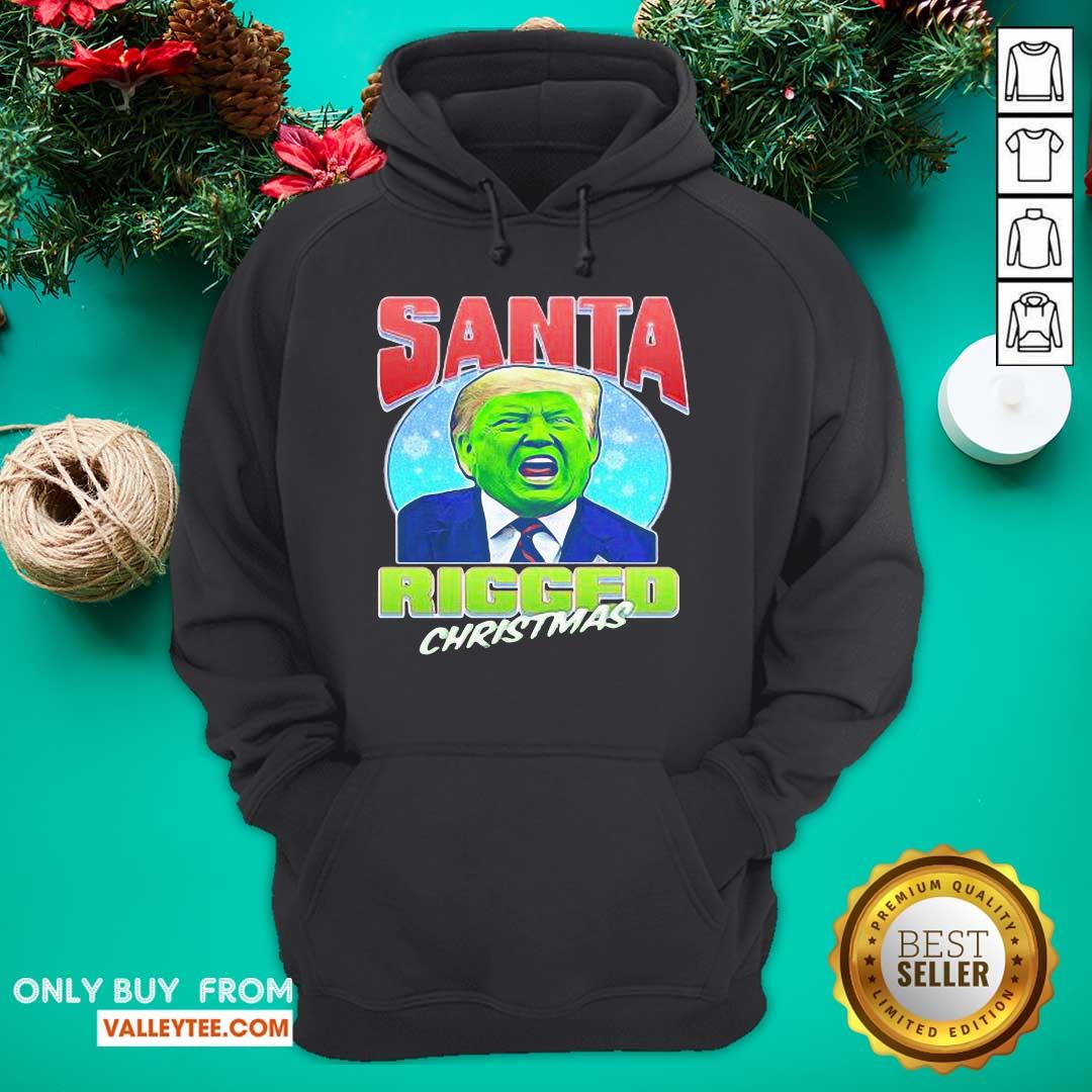 Happy Santa Ricced Christmas Donald Trump Election Shirt - Image 2