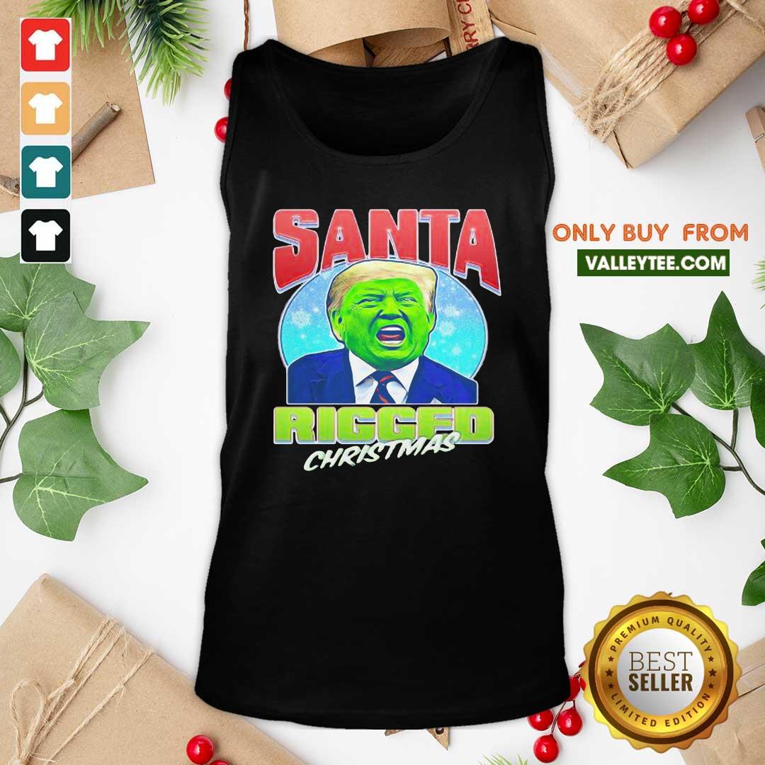 Happy Santa Ricced Christmas Donald Trump Election Shirt - Image 4