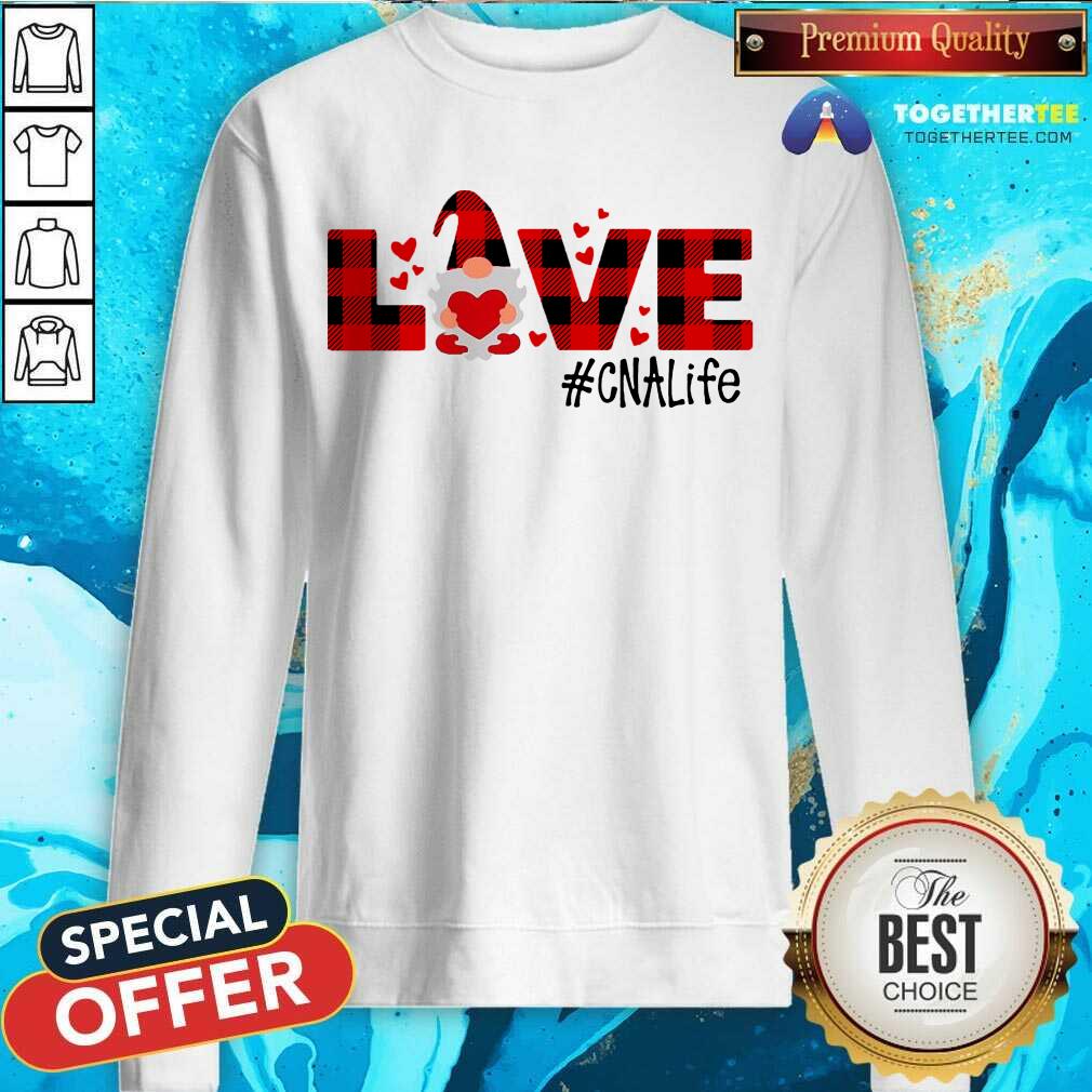 Original Gnome Love Valentine CNA Life Shirt - Image 4