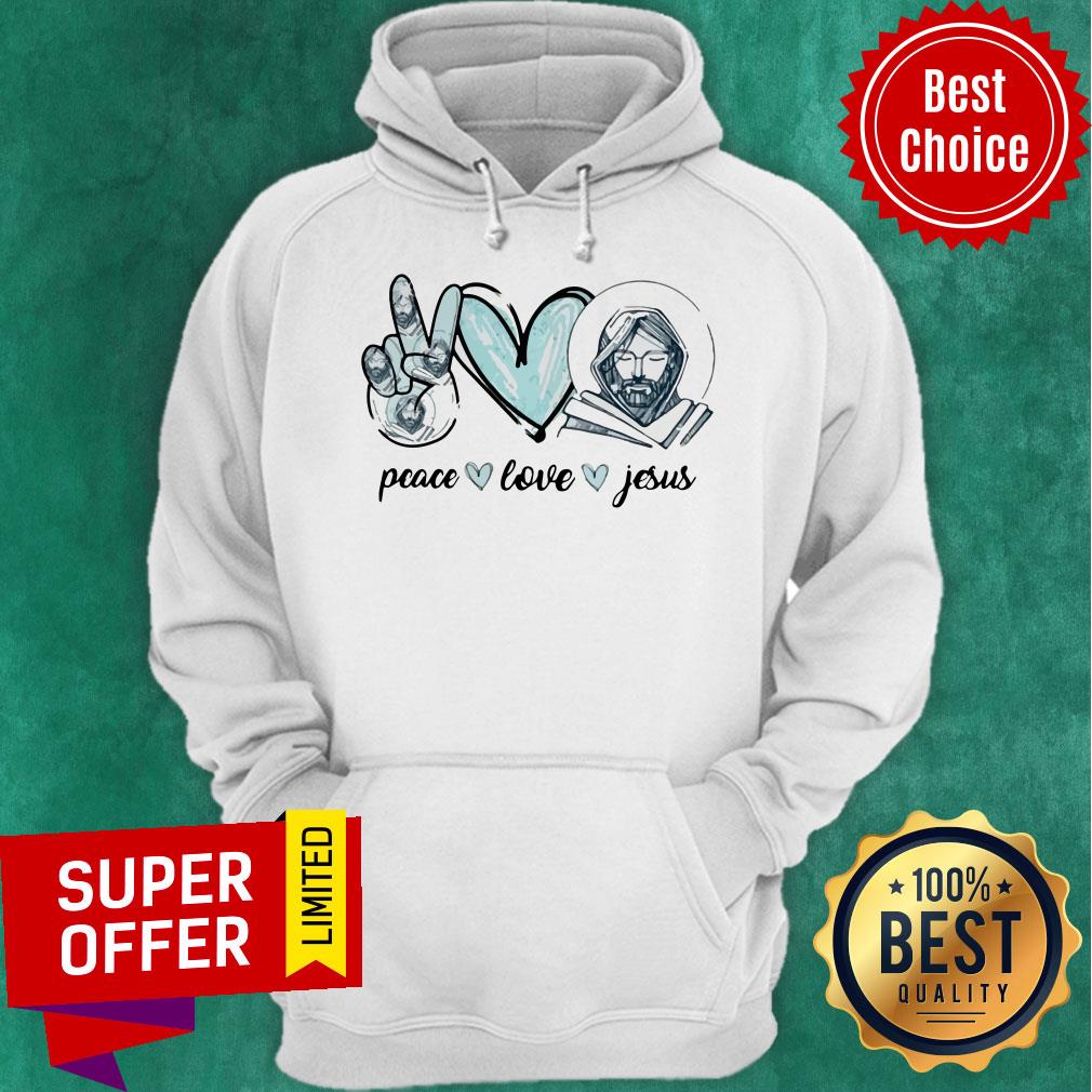Premium Peace Love Jesus Shirt - Image 3