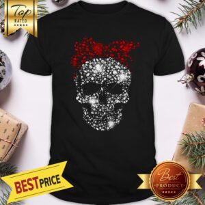 Official Diamond Skull Santa Bow Tie Head Shirt