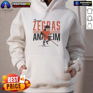 Alternative view of Official Trevor Zegras Anaheim Center Ice Caricature T-Shirt