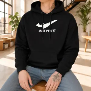 Alternative view of Funny Just Pew It Gun Firearm Pistol Shooting Shirt