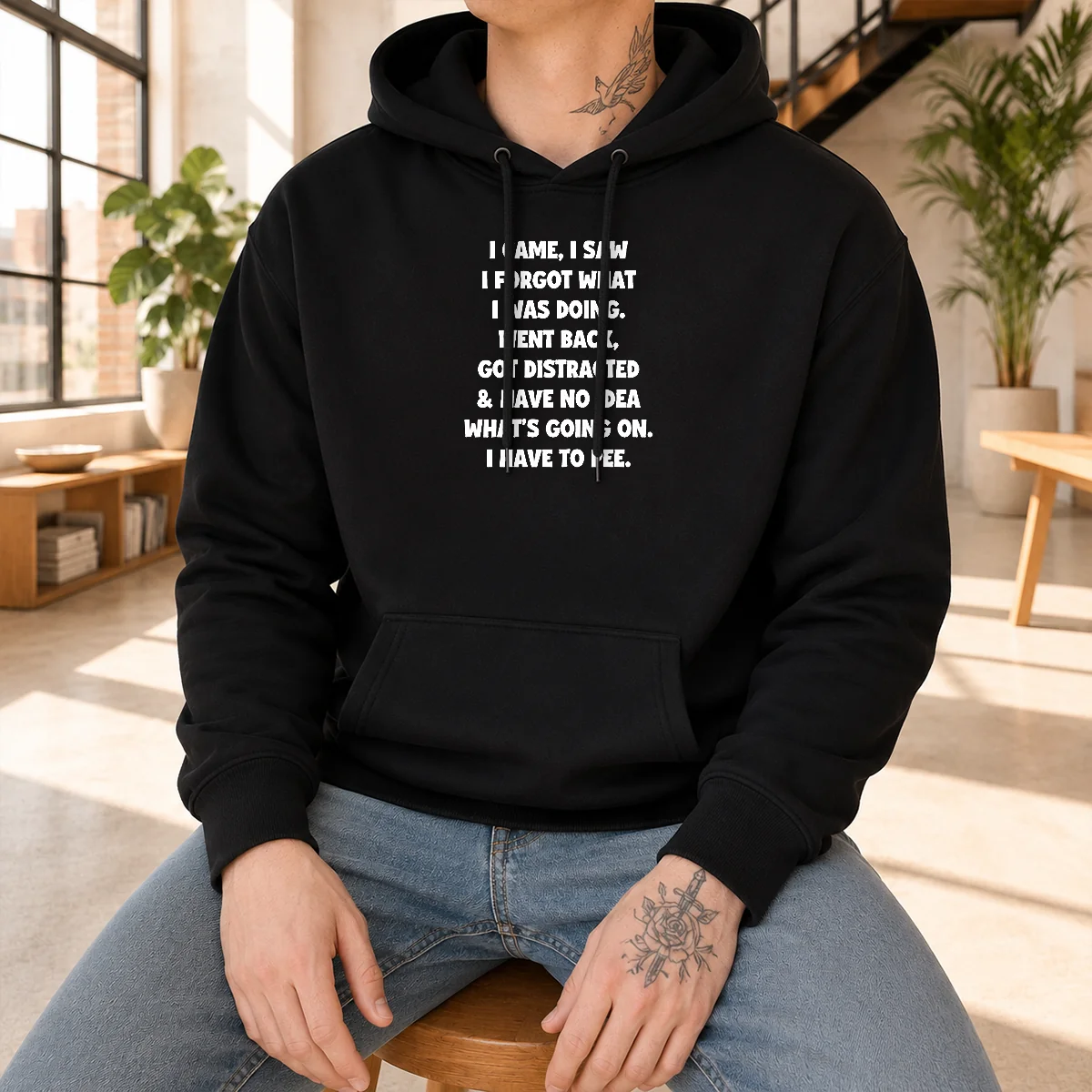Official Quote Design I Came I Saw Forgot What Was Doing Distracted Shirt - Image 2